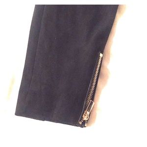 HM faux suede black pants - size 4 new with tags